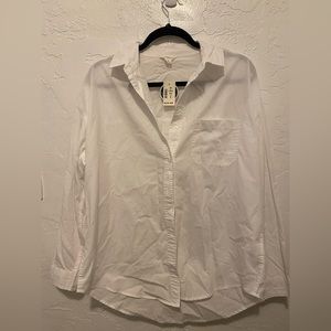 Aeopostale oversized boyfriend button-up shirt, XS, small